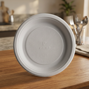 Vajilla de bagazo 100% natural de 11 pulgadas, lisa, de gran capacidad - Vajilla de bagazo al por mayor para servicios de catering y hostelería ecológicos - Product Image 5