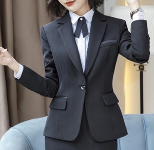 Vêtements professionnels pour femmes à manches longues, taille S-5XL, automne et hiver, pour les entretiens, les ventes, les tenues de travail formelles - Product Image 6