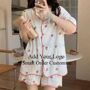 Cotton <strong>Pajamas</strong> Nightgown Pj <strong>Sets</strong> Factory <strong>Set</strong> <strong>Girls</strong> Printed Women Long Wleeve Pijamas Pyjamas Latest Suit Women's Sleepwear - Product Image 1
