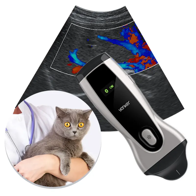 Yonker mini scanner portátil usb de mão, monitor de animais de estimação, sonda portátil, ultrassom para uso veterinário