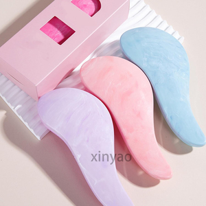 <span class=keywords><strong>Brosse</strong></span> à cheveux démêlante douce anti-statique en ABS avec logo personnalisé pour femmes, pour cheveux raides, bouclés, secs ou mouillés - Product Image 6