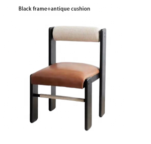 Sedie <span class=keywords><strong>da</strong></span> Pranzo Vintage, per Ristoranti Retrò Casual, Scrivanie e Sedie di Design <span class=keywords><strong>in</strong></span> Legno Massello per Uso Domestico, Tavoli e Sedie per Libri - Product Image 4