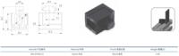 Panel Mounting Transparent Multi Plastic Fitting Interval Connection Block Fastener for Aluminium Profiles
