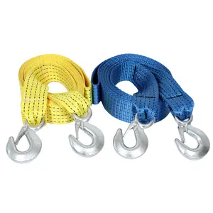 Heavy Duty Tow Strap With Hook For Towing Vehicles Boats And Heavy Equipment