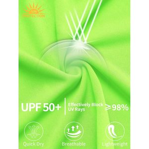 เสื้อแรชการ์ดแขนยาวเนออน UPF 50+ แห้งเร็ว สำหรับเด็กชายและเด็กหญิง เสื้อกีฬา ไซส์ 4T ถึงไซส์เยาวชน - Product Image 4