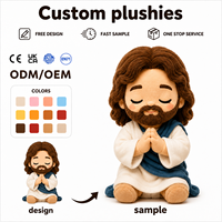 Poupée religieuse Jésus-Christ en peluche super douce personnalisée, rembourrée en coton, cadeau de Noël, décoration de la maison