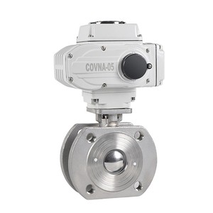 Válvula de Bola Motorizada de Acero Inoxidable COVNA Tipo Delgado DN40 con Brida - Product Image 4