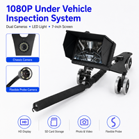 Miroir d'inspection de sécurité sous le véhicule Taien DV6 à double caméra 1080P HD avec tige télescopique pour les contrôles de sécurité aéroportuaires
