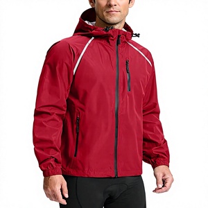 Vestes de pluie pour hommes, imperméables, coupe-vent, légères, pliables, à capuche, 100% polyester, vente en gros OEM - Product Image 3