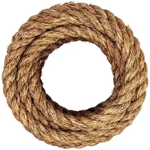 Factory sale gym jute hemp rope packaging decorative sisal rope 20mm shandong
