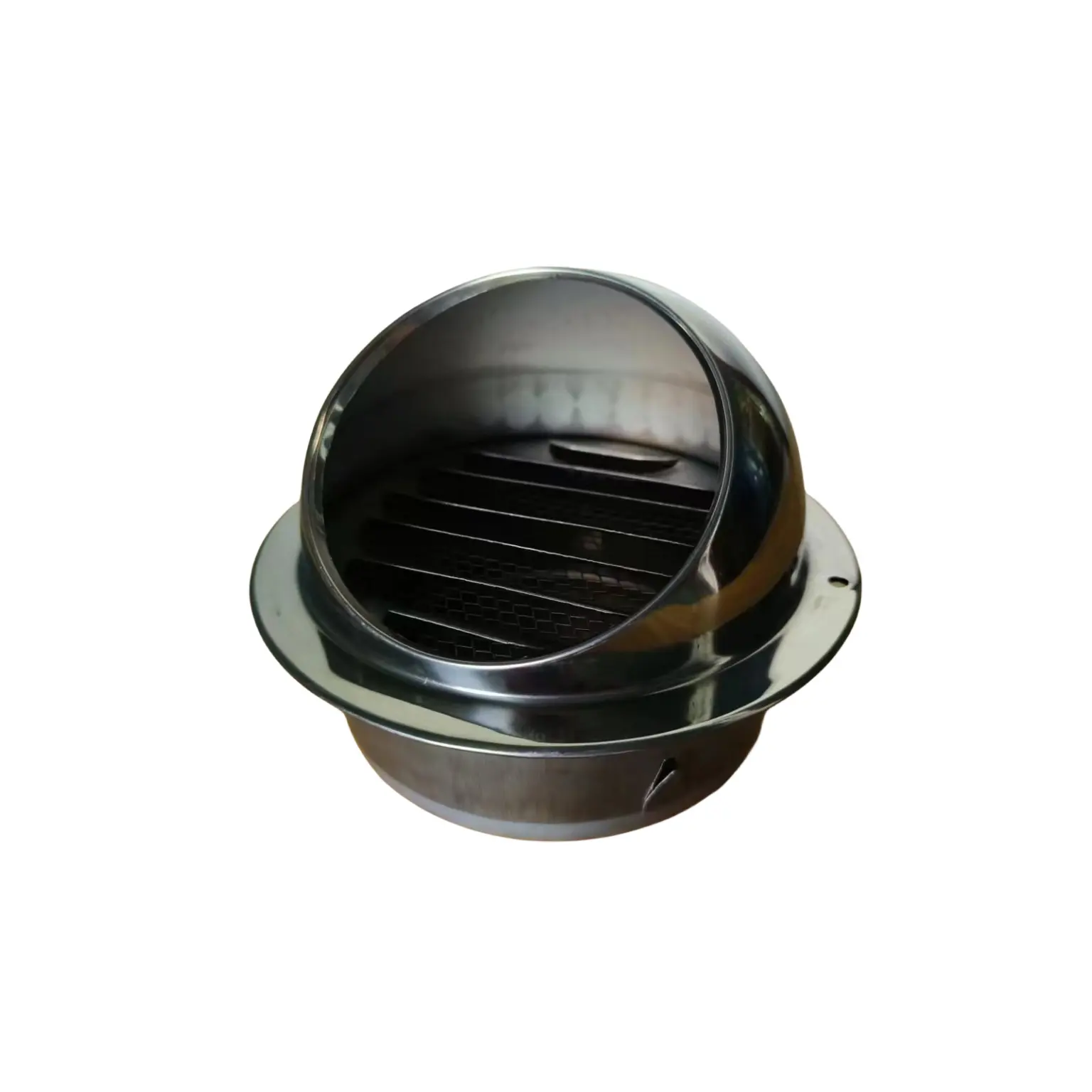 Circular stainless steel hood air vent for rainproof dustproof and insect proof