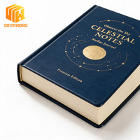Impresión de Libros de Tapa Dura con Lámina Dorada Personalizada, Cosidos a Mano, Papel Especial con Lámina Dorada, Libros de Tapa Dura Celestiales