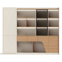 Archivadores Modernos de Madera de Lujo, Móviles, con Cerradura y Llave, Muebles de Almacenamiento Ecológicos para Oficina