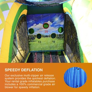 Jeu de baseball gonflable commercial avec souffleur, en PVC vinyle, multi-cibles, pour intérieur et extérieur, idéal pour la location – Vente directe usine - Product Image 4