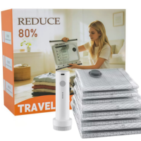 Sacs de compression pour vêtements YN-12Pack, fabriqués par le fabricant, pour les voyages, avec pompe électrique, permettent de gagner de la place dans les bagages et un emballage rapide.