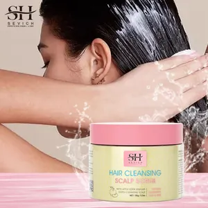 Meilleur shampooing pour cheveux gras Shampooing au sel de mer à l'extrait de pomme Traitement en profondeur du cuir chevelu