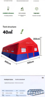 Tente de Secours Gonflable Professionnelle Personnalisée OEM&ODM Grande Taille, Imperméable, Quatre Saisons, Abri Sûr en Toile pour Urgences Médicales