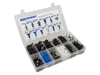 Kit universel de 280 attaches de garniture de voiture, clips de fixation rapide de type poussoir, assortiment en boîte pour la modification des véhicules LR