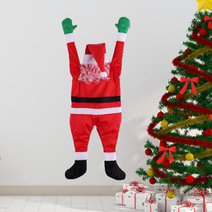 Decoración de Peluche de Santa Claus Escalando la Pared, 108x95cm, Adorno Navideño para Interiores - Product Image 4