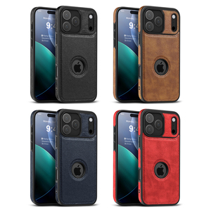 Funda <span class=keywords><strong>de</strong></span> Teléfono <span class=keywords><strong>de</strong></span> Cuero PU <span class=keywords><strong>de</strong></span> Lujo para <span class=keywords><strong>iPhone</strong></span> 18 Pro Max, Agarre Cómodo, Cubierta Móvil <span class=keywords><strong>de</strong></span> TPU Suave a Prueba <span class=keywords><strong>de</strong></span> Golpes para <span class=keywords><strong>iPhone</strong></span> 15 16 17 Pro Max - Product Image 1