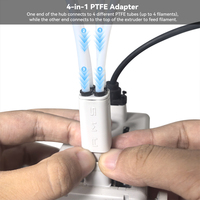 Adaptateur de hub de filament AMS Lite pour Bambu Lab A1 / A1 Mini - Commutateur de consommables d'impression multicolores 4-en-1