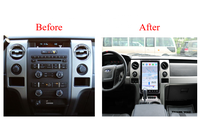 Écran de voiture Android vertical XTRONS de 14,5 pouces pour Ford F-150 avec climatisation manuelle, écran 2K, Qualcomm 6125, 8+128 Go, CarPlay, navigation 4G