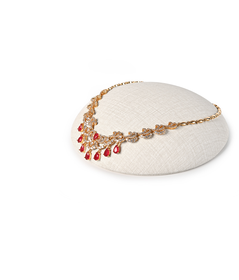 FANXI New Gray Beige PU Leather For Jewelry Store Shop Window Necklace Pendant Display Stand