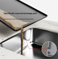 TIKAFE Tapis de tassage 2-en-1 pour expresso, en silicone antidérapant, avec plateau de drainage pour café, résistant à la chaleur, pour station de travail de machine à café, design moderne