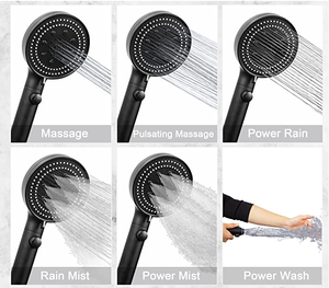 고품질 유 키두 아기 진동 욕조 욕실 수도꼭지 레인 샤워 세트 (온도계 포함) - Product Image 5