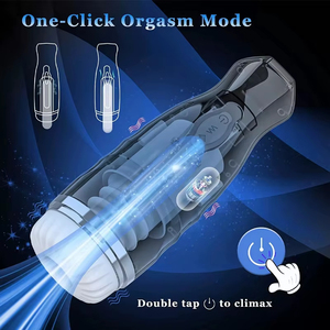 Gobelet de masturbation pour homme, simulation vaginale, vibration télescopique, stimulation du pénis, jouets sexuels pour <span class=keywords><strong>moi</strong></span> - Product Image 4