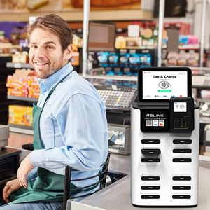 2025 Relink Station de banque d'alimentation de location NFC POS à 12 emplacements pour restaurants Solution de charge mobile activée par paiement par carte de crédit - Product Image 1