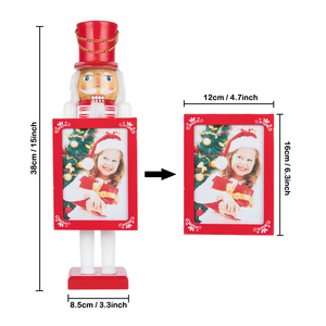 Christmas product high quality wood Nutcracker King wooden solider for decoration Christmas Nutcracker - Product Image 3
