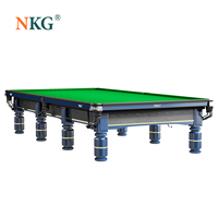 Table de billard anglaise Jianhua en bois massif de 12 pieds, table de snooker, table commerciale, table domestique, norme nationale chinoise, personnalisable