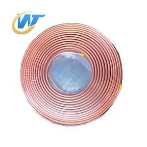 Tubo de bobina de cobre 1/2 3/4 AC ar condicionado tubo de cobre 3/8 panqueca tubo de cobre rolante