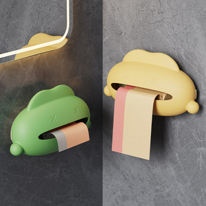 Wall Mounted Tissue <b>Box</b> Organizer Yellow Green Portable Kitchen Bathroom Toilet <b>Storage</b> Holder - Product Image 1