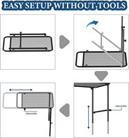 Klappbarer Camping-Tisch, tragbarer Picknick tisch Faltbarer leichter Outdoor für Party Picknick Strand Camping Auto Kochen Strand reifen