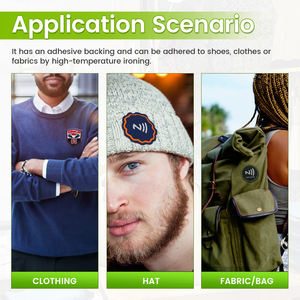Kunden spezifische programmier bare wasch bare NFC-Eisen patches Gewebter RFID-Kleidungs etiketten aufkleber - Product Image 6