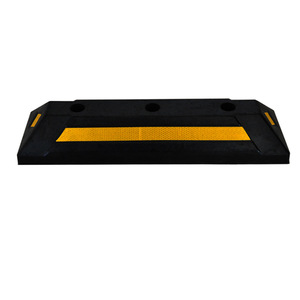 Rubber Parking Stop 560x160mm Three-Hole <b>Wheel</b> Bumper Anti-Collision Block For Underground Garage Parking Space Limiter - Product Image 4