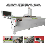 JUNDE Máquina de Perforación y Fresado CNC de Aluminio de 3 Ejes, Fácil de Operar, Equipo de Procesamiento de Puertas y Ventanas