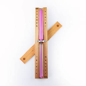 Minuteur de sauna en bois coloré de 15 minutes, type sablier - Product Image 4