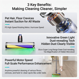Tête de brosse électrique pour sols, compatible avec les aspirateurs sans fil <span class=keywords><strong>Dyson</strong></span> V7 V8 V10 V11, pour tapis et sols durs - Product Image 5