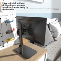 Nouveau support de bureau en acier laminé à froid robuste, prix direct usine, compatible VESA 75x75 100x100 pour moniteurs de 14 à 43 pouces, capacité 15 kg, approvisionnement en gros