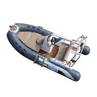 HAOHAI Certifié CE RIB390CL Bateau pneumatique rigide de 3,9 m pour le sport nautique |   PVC Hypalon Double V-deep Léger