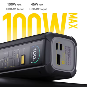 Original mi 25000mAh 212W Total Output PD3.1 140W Type-<b>C</b> Two-way Fast <b>Charge</b> Transparent Power Bank with Smart Color Display - Product Image 3