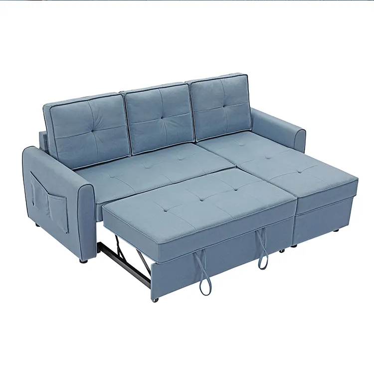 Kopen Sofa Met Couch Bed Voor Thuis Levend Kamer Kam Fold Functie Xxl 2 Plaatsen China Groothandel King Size Vouwen stof Slaapbanken