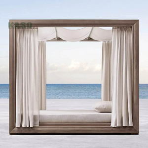 Cama de Día para Piscina, Impermeable, de Lujo, para <span class=keywords><strong>Hotel</strong></span>, Jardín, Playa, con Cortina, de Aluminio, para Exteriores, con Toldo - Product Image 3
