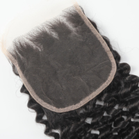 Velora VHW91 Expédition rapide usine Closure en dentelle 4x4 pouces Cheveux humains vierges birmans Densité 130% Dentelle HD transparente sans colle