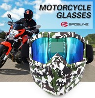 Lunettes de soleil moto sportives polarisées haute qualité 2026 avec verres miroir, masques de motocross, lunettes de sécurité moto tendance, logo personnalisé