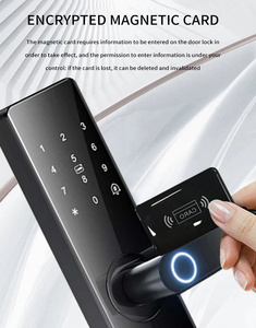 Glomarket Nhà Máy Giá Home an ninh kỹ thuật số Wifi tuya App thông minh khóa cửa Nhôm Vân tay bên trong xử lý tuya khóa thông minh - Product Image 6