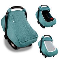 Poncho d'allaitement ajustable 3-en-1 en mousseline respirante anti-coup de pied pour bébé, idéal comme housse de siège auto – Vente en gros